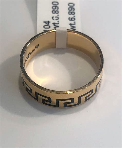 versace herren ring echt gold|versace ring price.